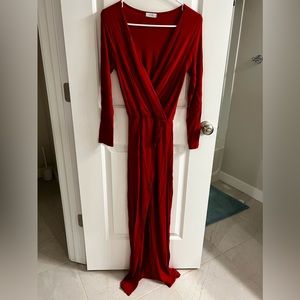 Tobi maxi, slit dress. Size XS.